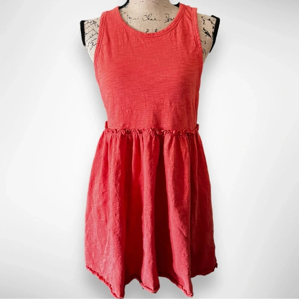 FOREVER 21 Women's Rust/Orange Sleeveless Skater Mini Dress Medium | EUC